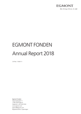 EGMONT FONDEN Annual Report 2018