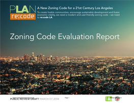 Zoning Code Evaluation Report