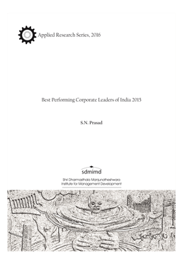 Best Performing Corporate Leaders of India 2015