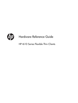 Hardware Reference Guide