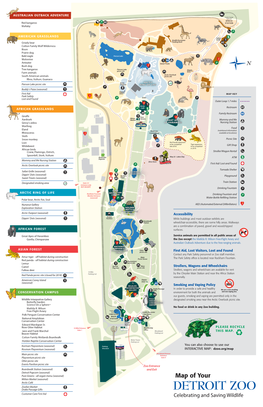 Map of Your Mitten Market (Seasonal) Arctic Café Zoofari Market Drake Passage Gifts Customer Care First Aid Celebrating and Saving Wildlife