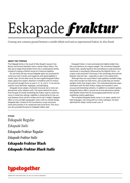 Eskapade Fraktur