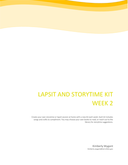 Lapsit and Storytime Kit Week 2