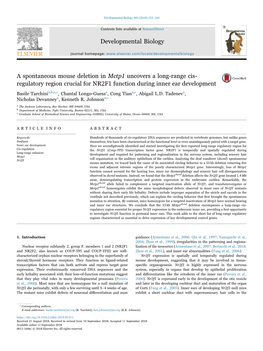 A Spontaneous Mouse Deletion in Mctp1 Uncovers a Long-Range Cis