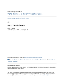 Bretton Woods System