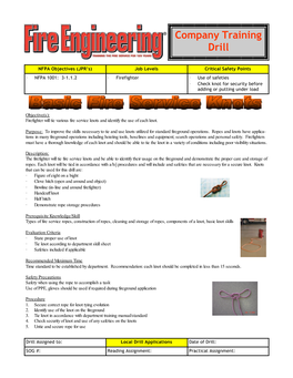 Basic Fire Service Knots