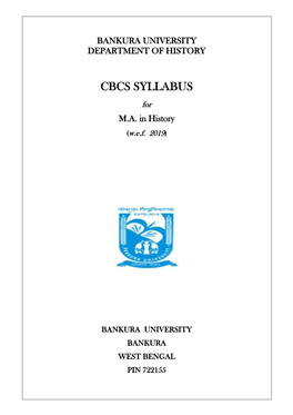 Cbcs Syllabus