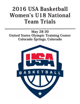 2016 USA Basketball Women's U18 National Team Trials