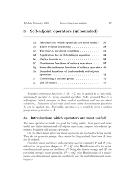 3 Self-Adjoint Operators (Unbounded)