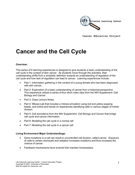 Cancer and the Cell Cycle