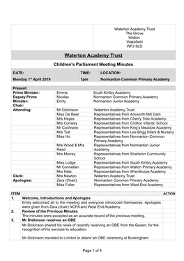 Meeting Minutes Template