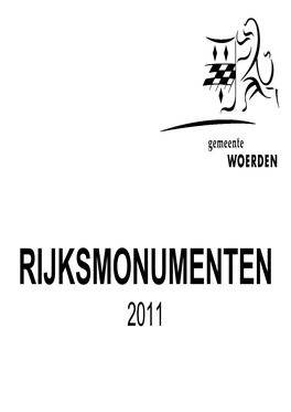 Rijksmonumenten 2011