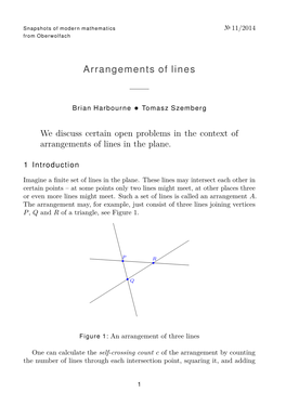 Arrangements of Lines