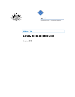Equity Release Products