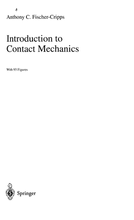 Introduction to Contact Mechanics