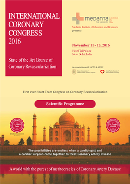 International Coronary Congress 2016