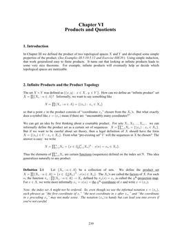 Chapter 6 Products and Quotients