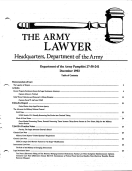 The Army Lawyer (Dec