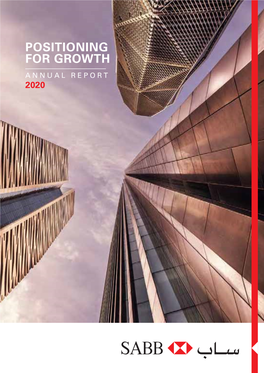 Sabb | Annual Report 2020 Positioning for Growth 3 a Joint History of Over 160 Years