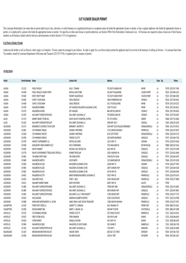 Cut Flower Dealer Permit