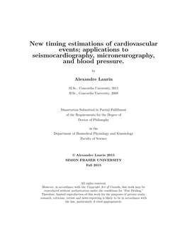 Applications to Seismocardiography, Microneurography, and Blood Pressure