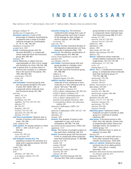 Mahaffy Et Al., 2E, Index