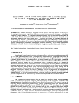 Eocene Left Lateral Strike Slip Faulting and Clockwise Block Rotations in The