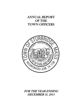 Annual Report of the Town Officers