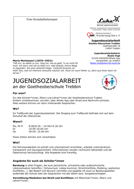 Jugendsozialarbeit Gendsozialarbeit