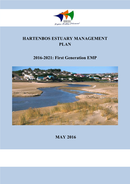 Hartenbos Estuary Management Plan 2016-2021