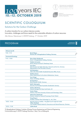 10.–12. OCTOBER 2019 Chemical Engineering