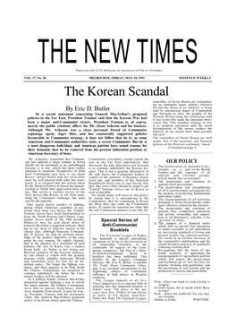 The Korean Scandal