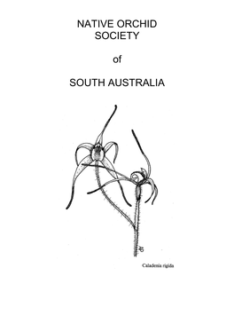 Native Orchid Society of South Australia