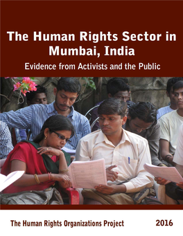 The Human Rights Sector in Mumbai, India: Evidence from Activists and the Public