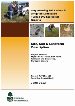 Site, Soil & Landform Description