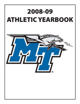 2008-09 Athletic Yearbook Middle Tennessee 2008-09 All-Sports Record