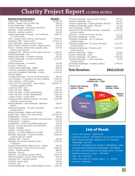 Charity Project Report11/2010-10/2011 Ce