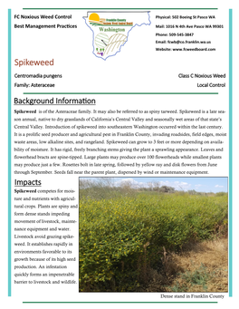 Spikeweed (Pdf)