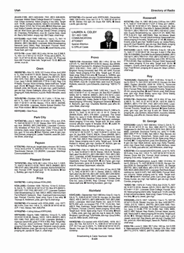 Directory of Radio Richfield Roosevelt