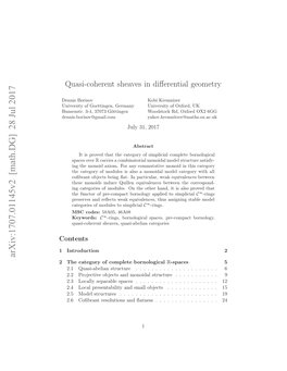 Quasi-Coherent Sheaves in Differential Geometry