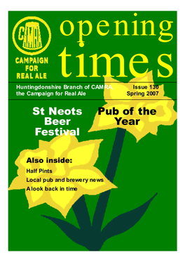 St Neots Beer Festival Pub of the Year