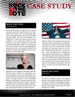 Case Study Rock the Vote