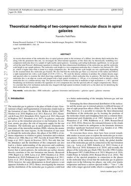 Arxiv:2004.13056V1 [Astro-Ph.GA] 27 Apr 2020