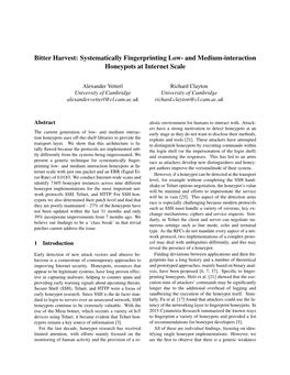 Systematically Fingerprinting Low- and Medium-Interaction Honeypots at Internet Scale