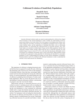 Collisional Evolution of Small-Body Populations 545