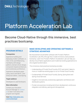 Platform Acceleration Lab