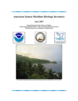 American Samoa Maritime Heritage Inventory