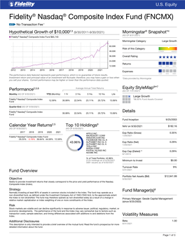 Fidelity® Nasdaq® Composite Index Fund (FNCMX)