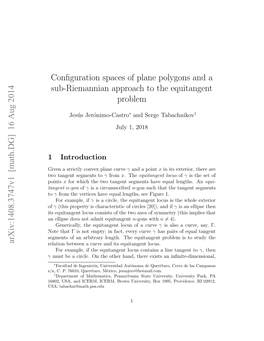 Configuration Spaces of Plane Polygons and a Sub-Riemannian