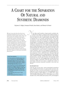 A Chart for the Separation of Natural and Synthetic Diamonds